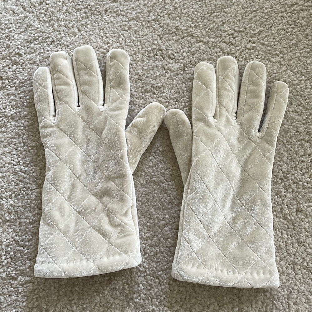 White Winter Gloves